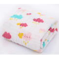 Wholesale Bamboo Organic Cotton Baby Blankets Washable Cotton Baby Muslin Swaddle Blankets